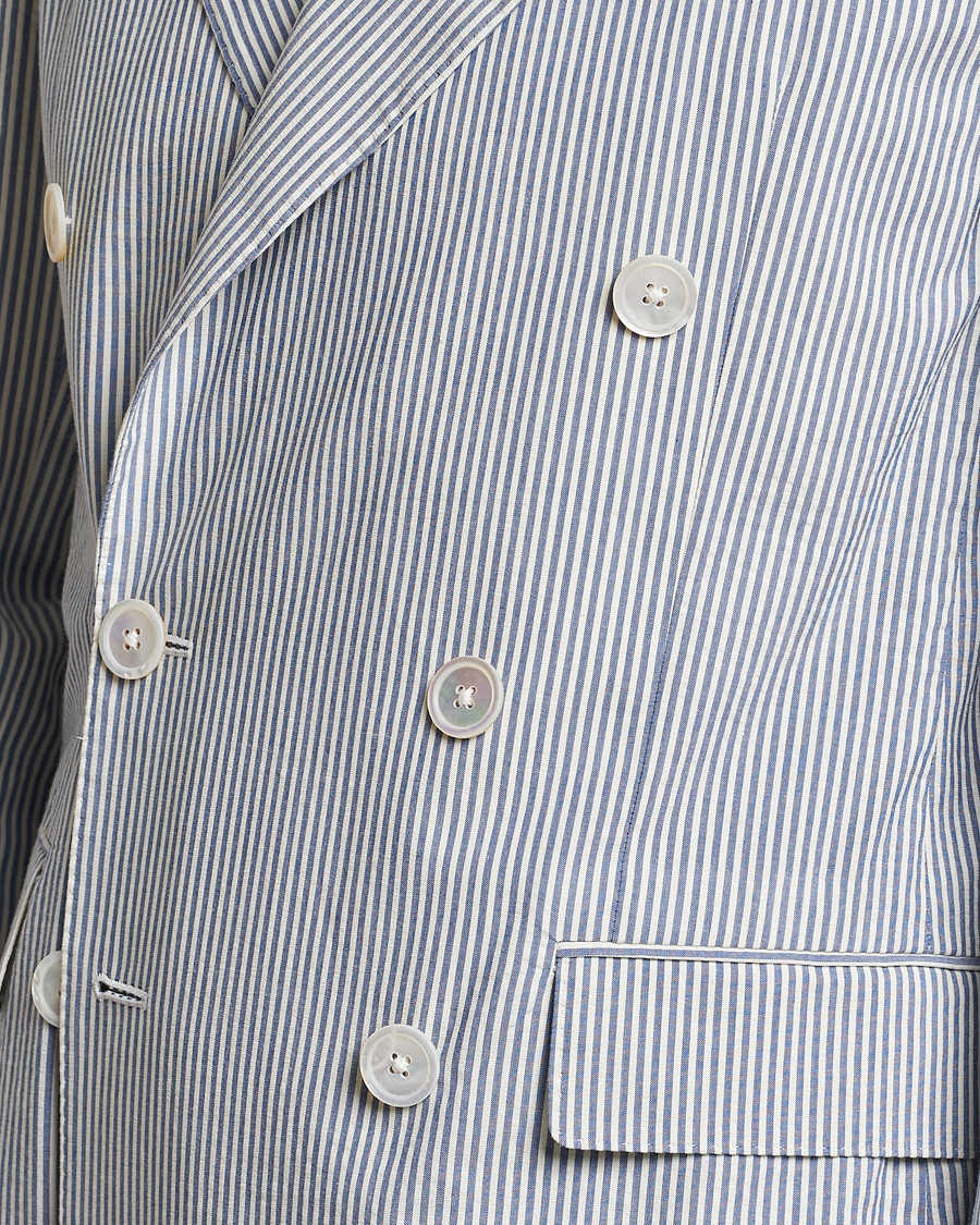Herre | Blazere & jakker | Polo Ralph Lauren | Cotton Seersucker Sportcoat Cream/Antique Blue