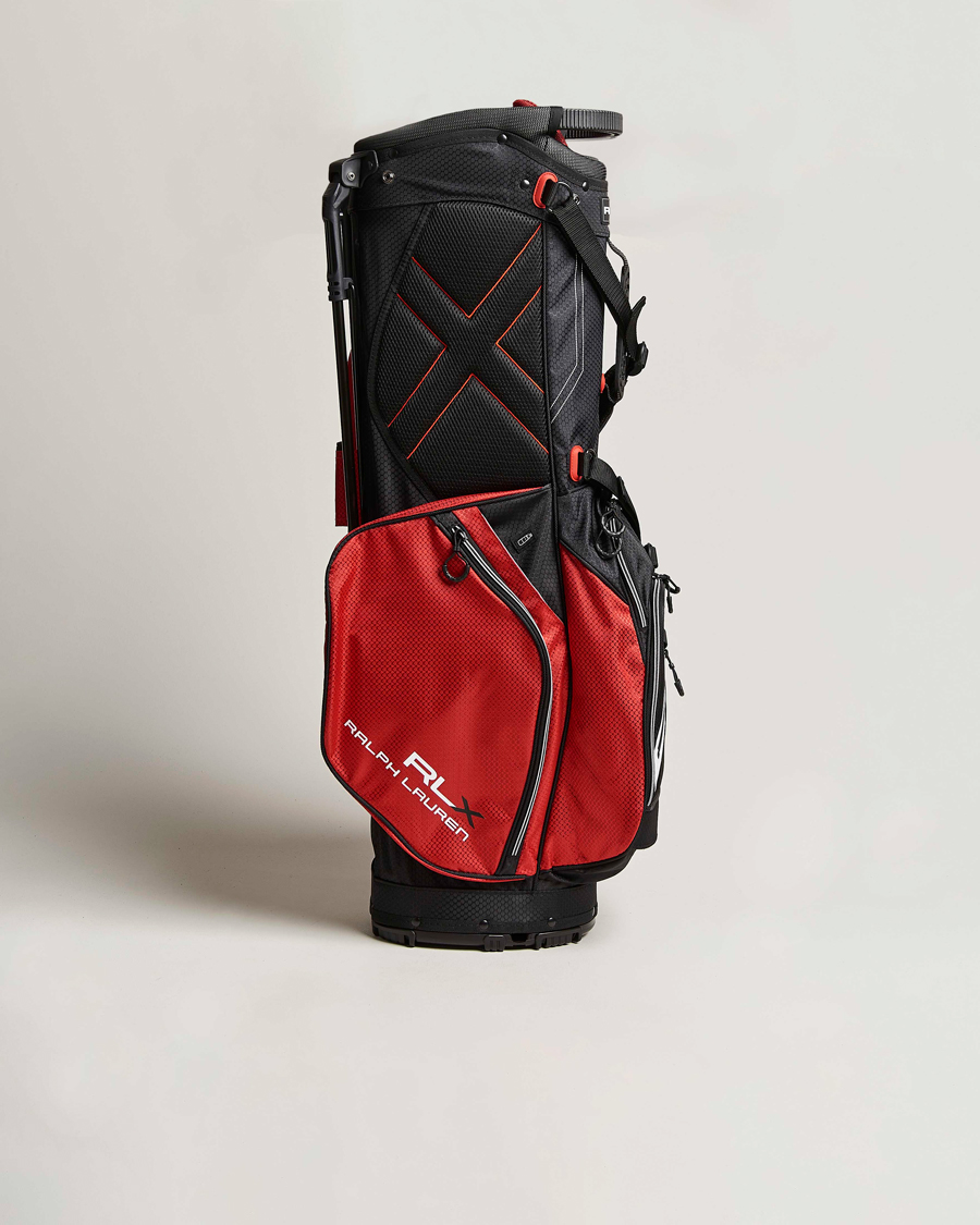 Herre | RLX Ralph Lauren Stand Golf Bag Black/Red | RLX Ralph Lauren | Stand Golf Bag Black/Red