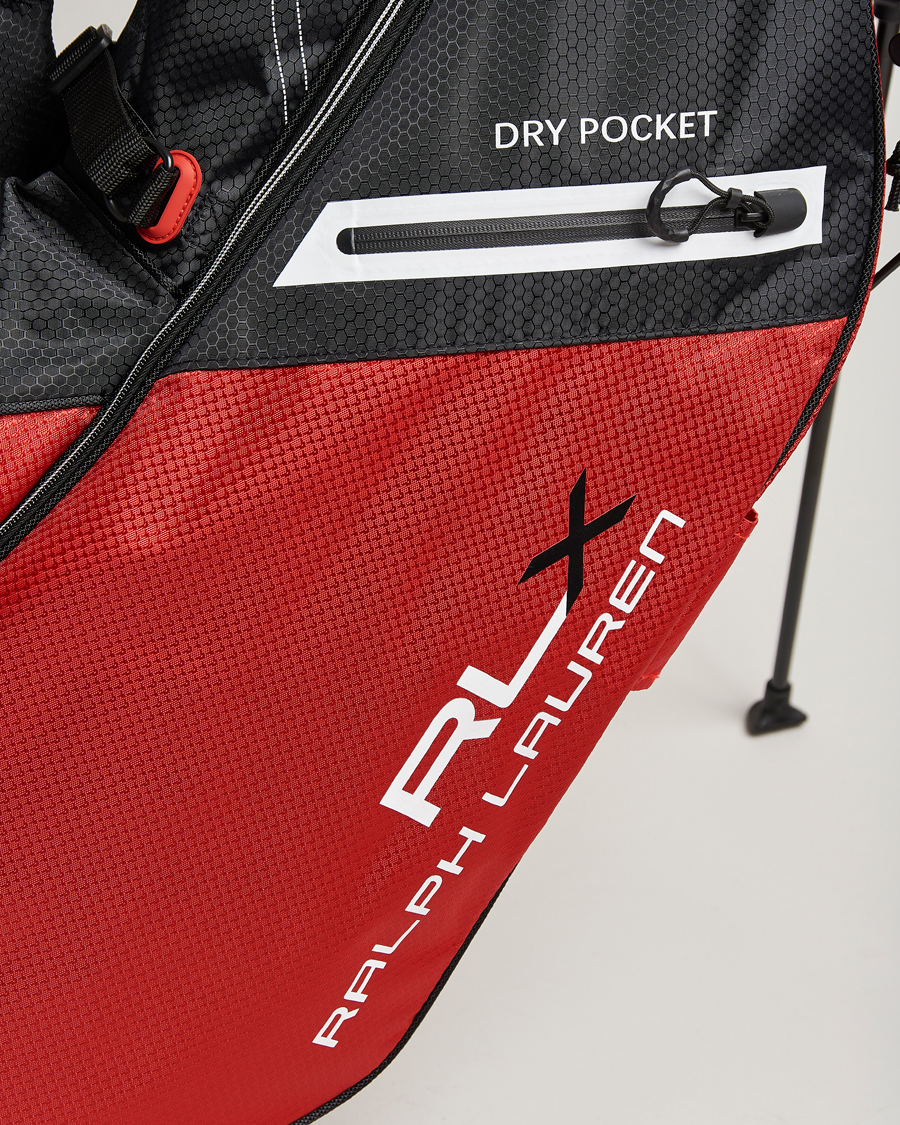 Herre | RLX Ralph Lauren Stand Golf Bag Black/Red | RLX Ralph Lauren | Stand Golf Bag Black/Red