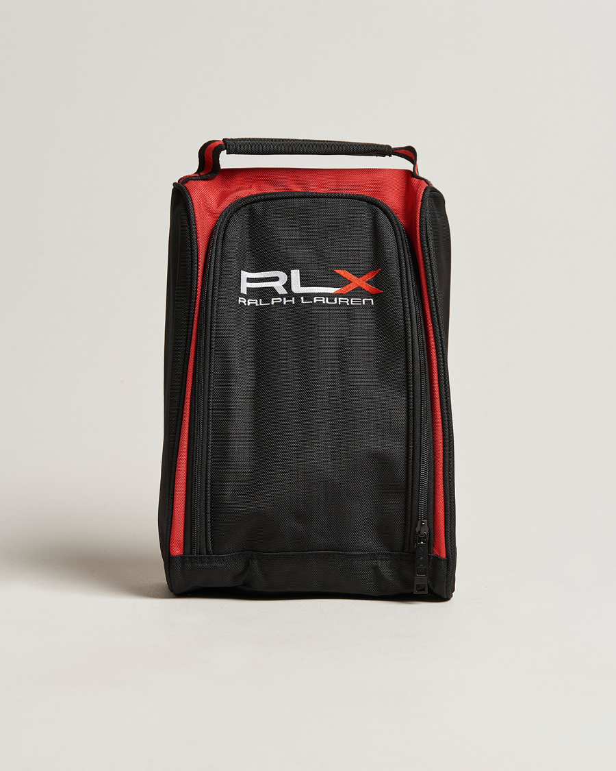 Herre | RLX Ralph Lauren Golf Shoe Bag Black/Red | RLX Ralph Lauren | Golf Shoe Bag Black/Red