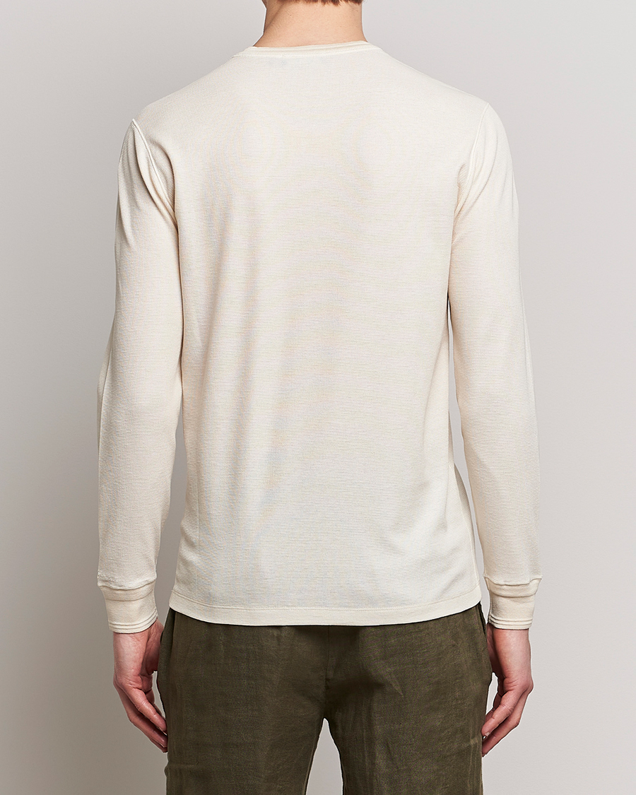 Herre | Trøjer | Ralph Lauren Purple Label | Cotton/Silk Henley Cream
