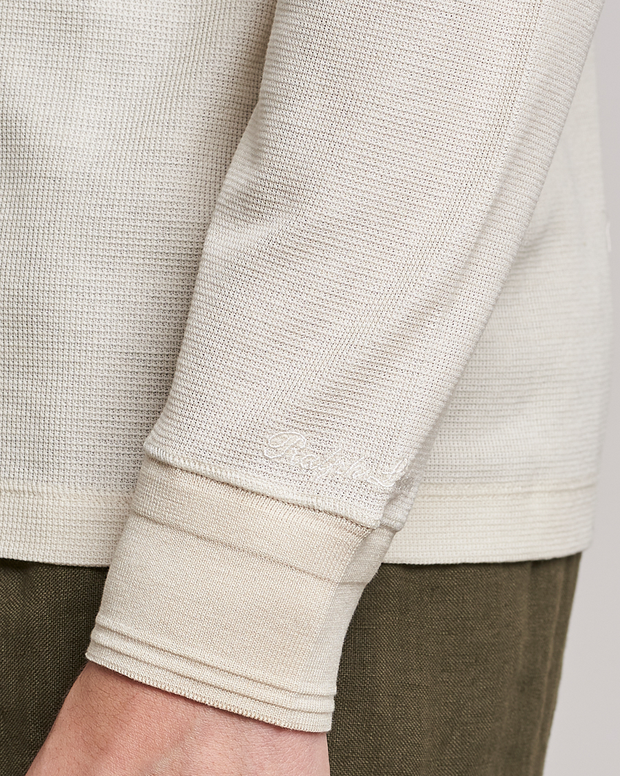 Herre | Trøjer | Ralph Lauren Purple Label | Cotton/Silk Henley Cream