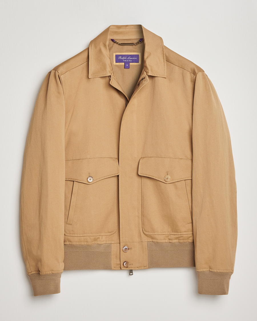Herre | Skjorter | Ralph Lauren Purple Label | Harrington Jacket Icon Khaki