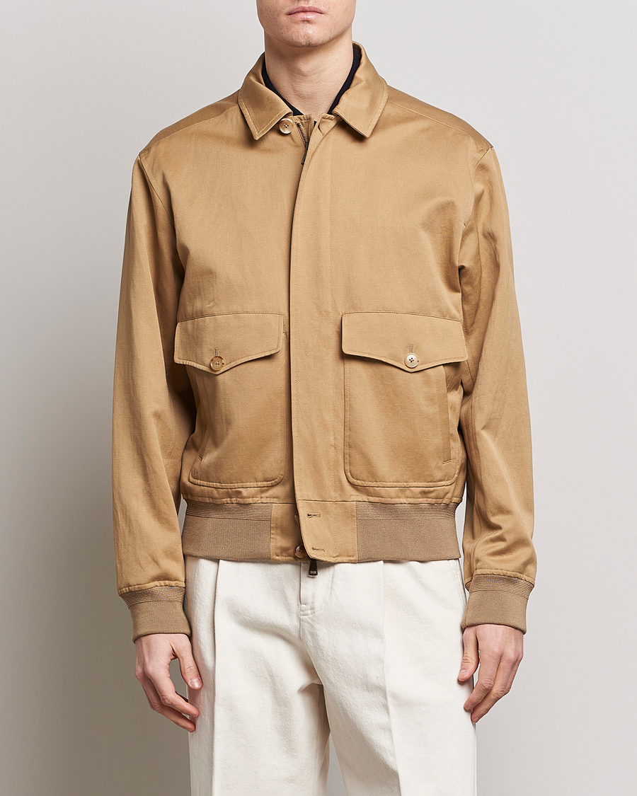 Herre | Overshirts | Ralph Lauren Purple Label | Harrington Jacket Icon Khaki