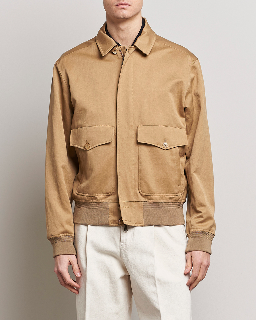 Herre | Skjorter | Ralph Lauren Purple Label | Harrington Jacket Icon Khaki