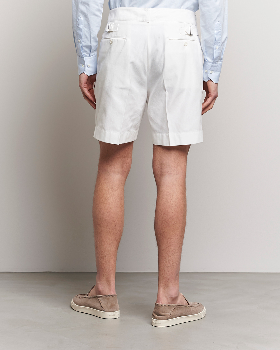 Herre | Shorts | Ralph Lauren Purple Label | High Waist Linen Shorts Ivory