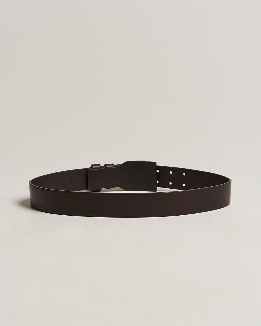 Herre | Ralph Lauren Purple Label | Ralph Lauren Purple Label | Vachetta Leather Belt Dark Brown