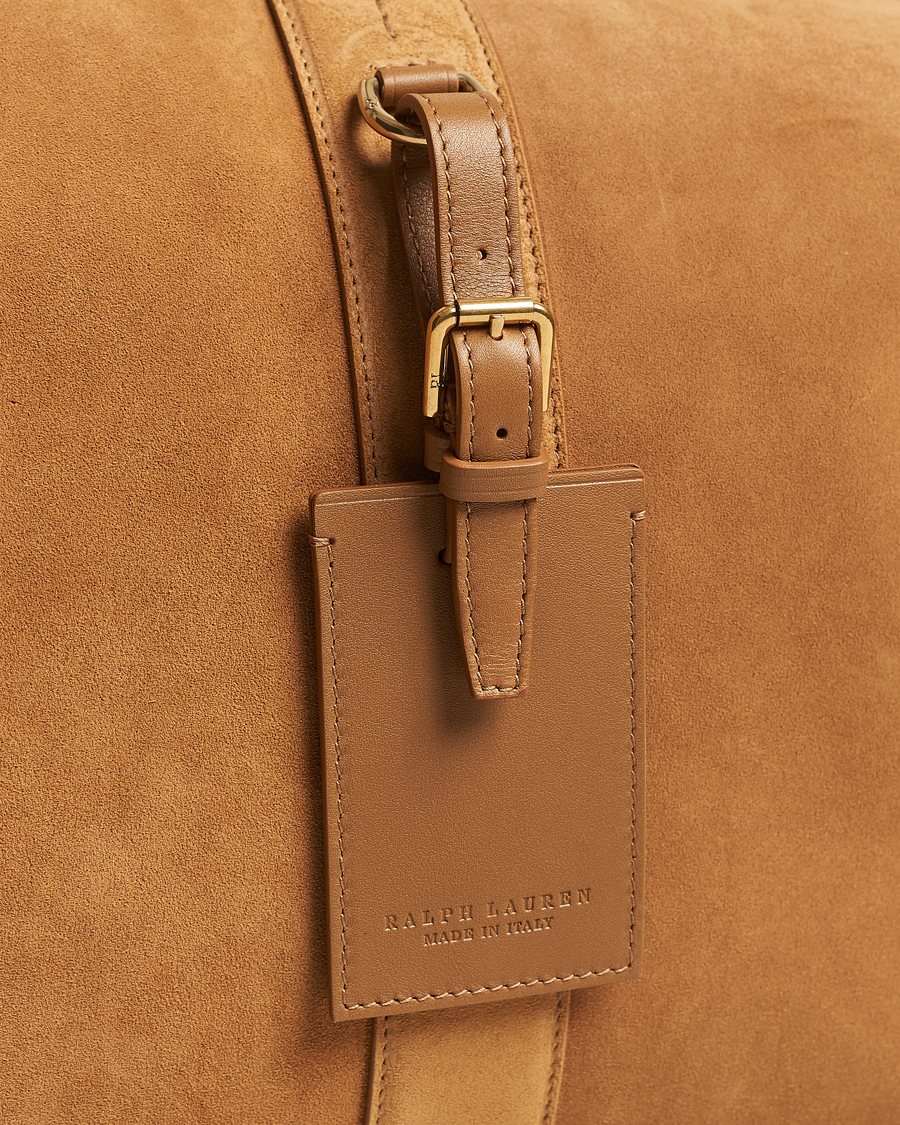 Herre | Ralph Lauren Purple Label Large Suede Duffelbag Fawn | Ralph Lauren Purple Label | Large Suede Duffelbag Fawn