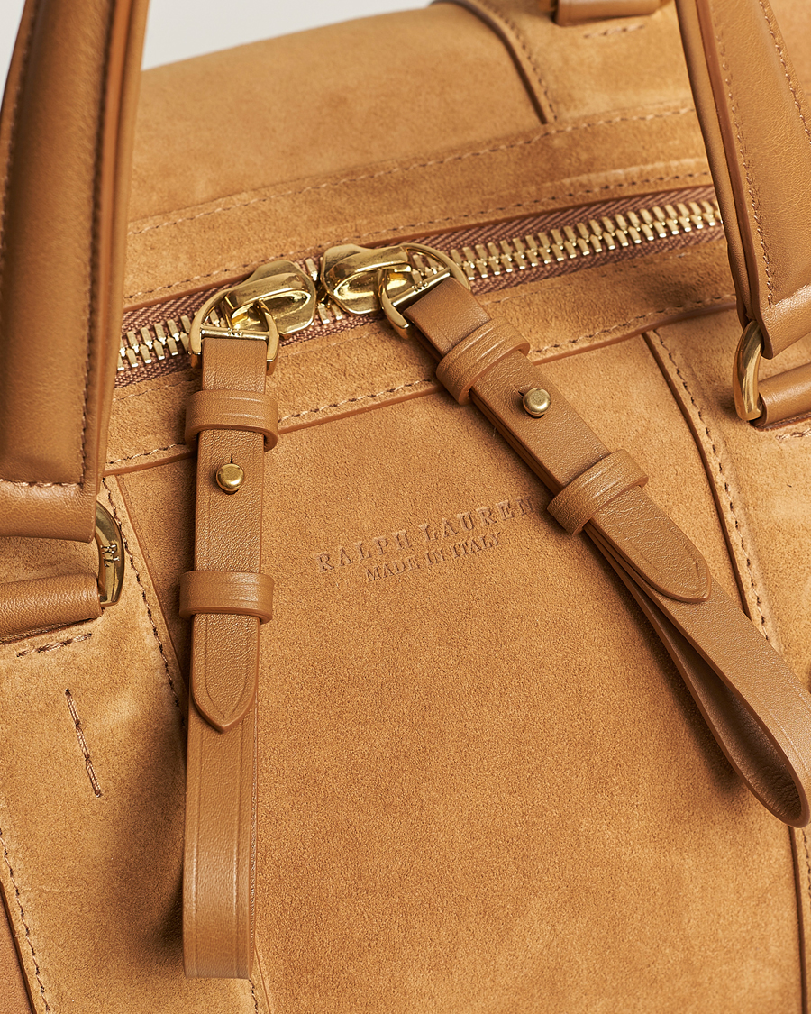 Herre | Ralph Lauren Purple Label Large Suede Duffelbag Fawn | Ralph Lauren Purple Label | Large Suede Duffelbag Fawn