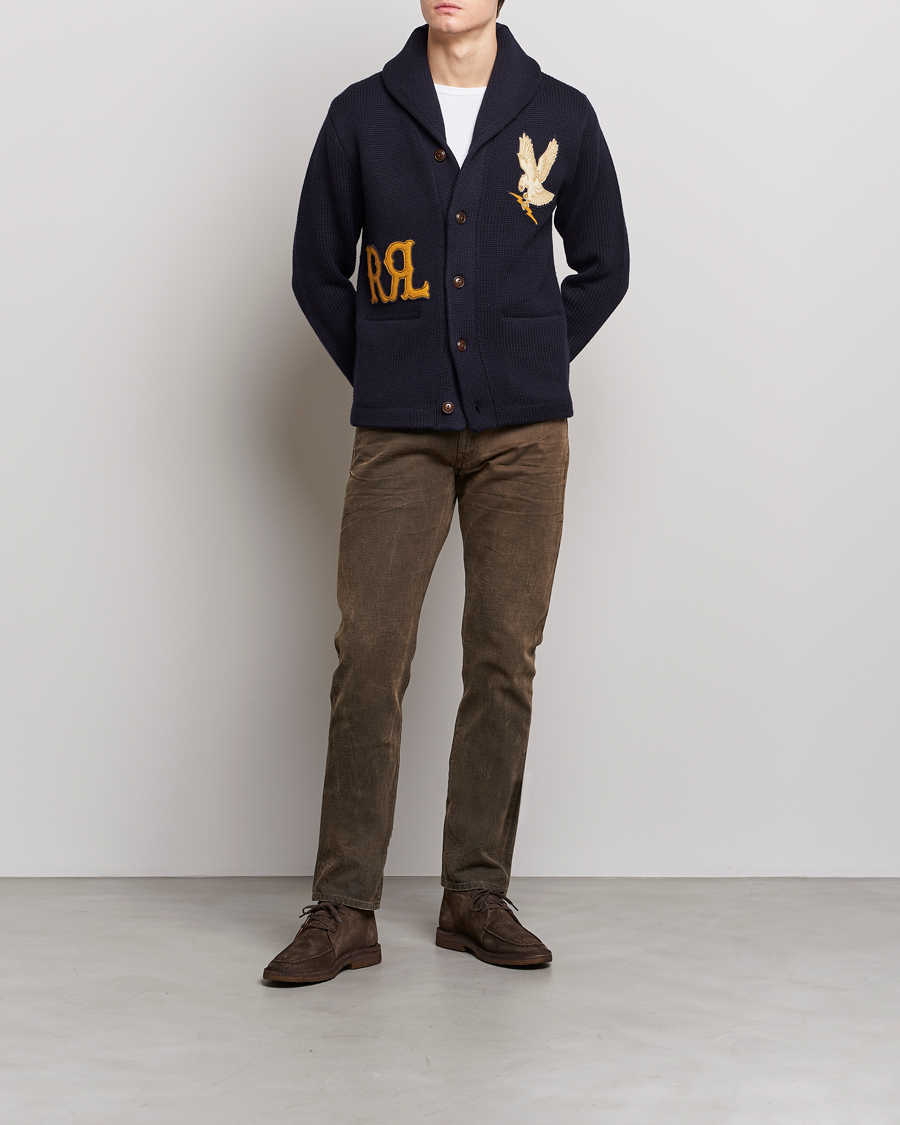 Herre | Jeans | RRL | Slim Fit 5-Pocket Denim Distressed Brown Wash