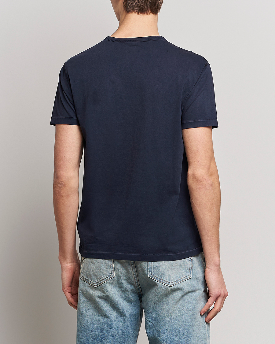 Herre | T-Shirts | RRL | Naval Graphic Tee Vintage Navy