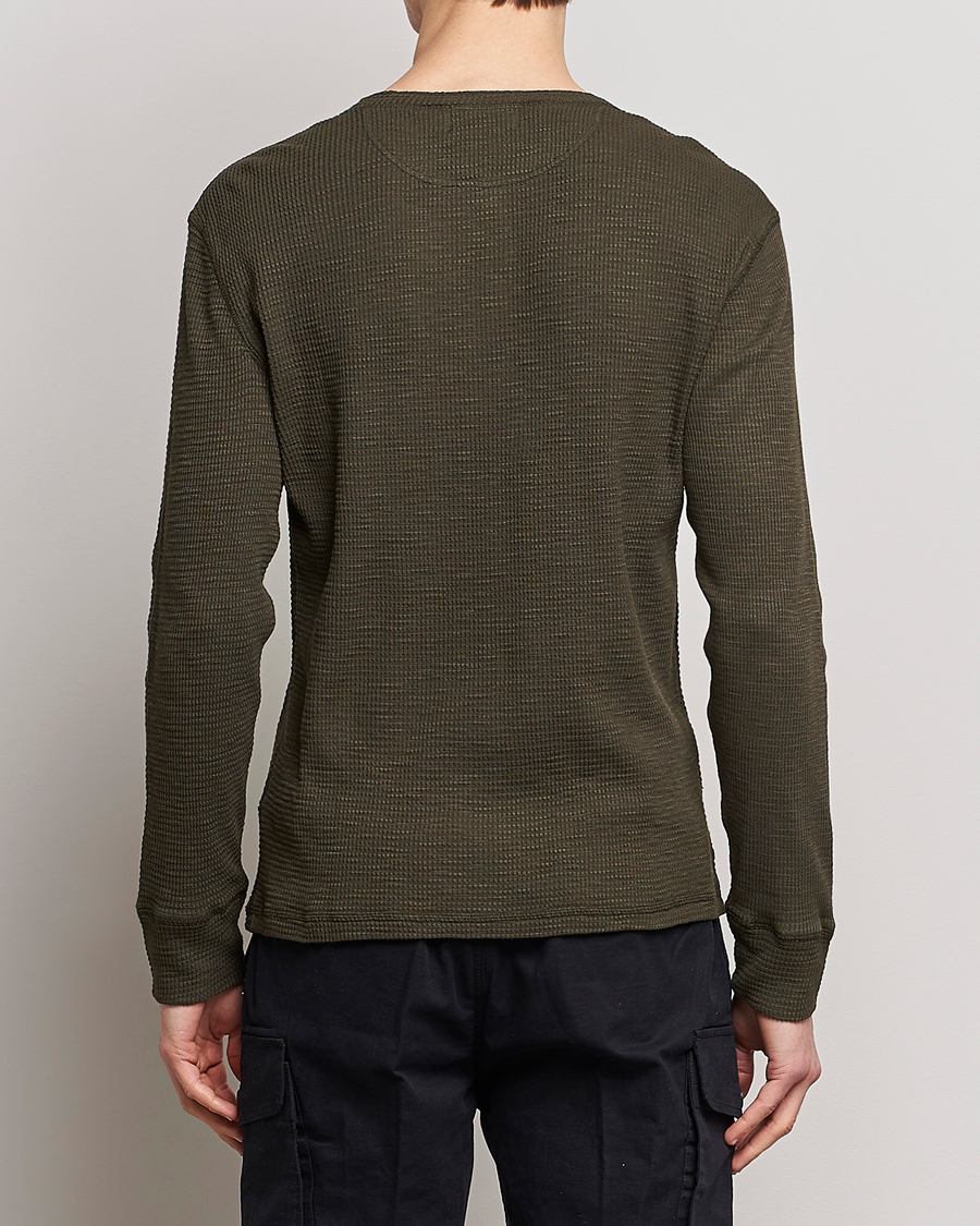 Herre | Trøjer | RRL | Long Sleeve Henley Dark Green