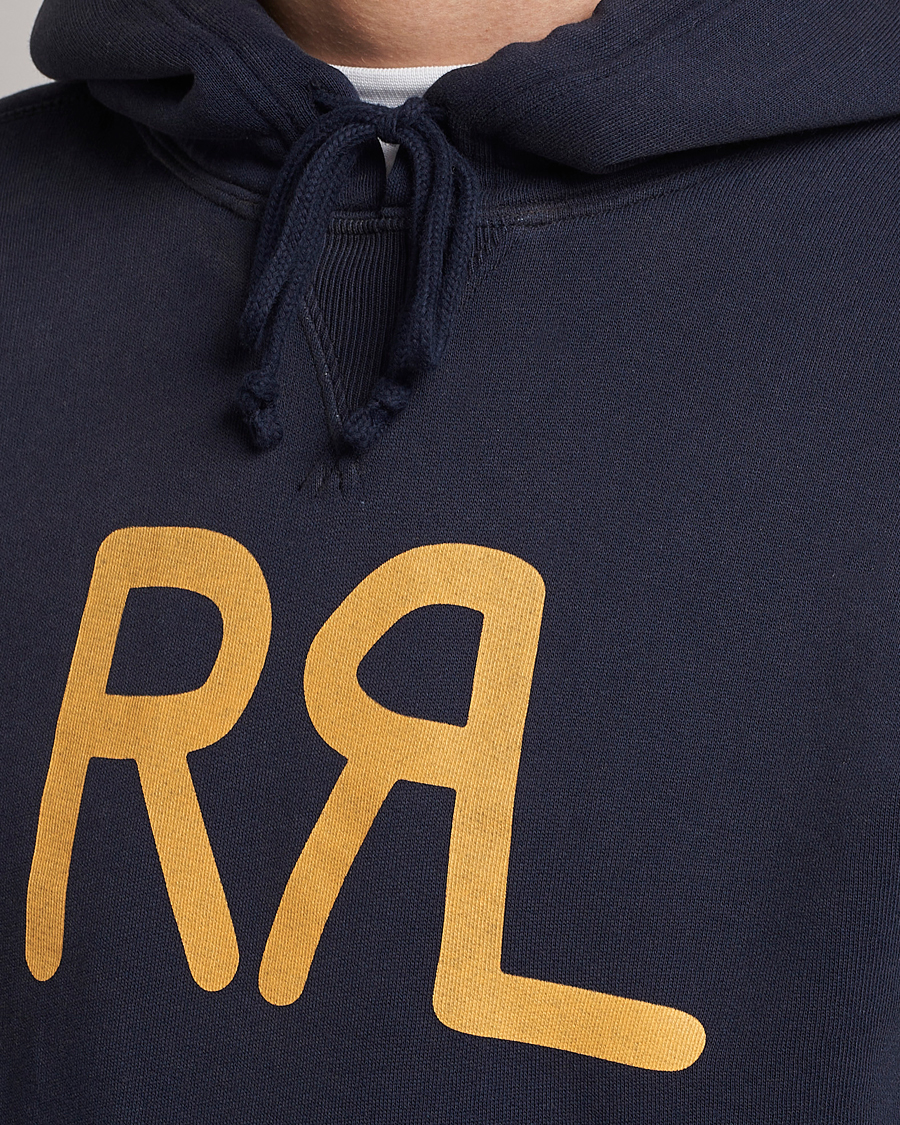 Herre | Trøjer | RRL | Hooded Pullover Faded Navy