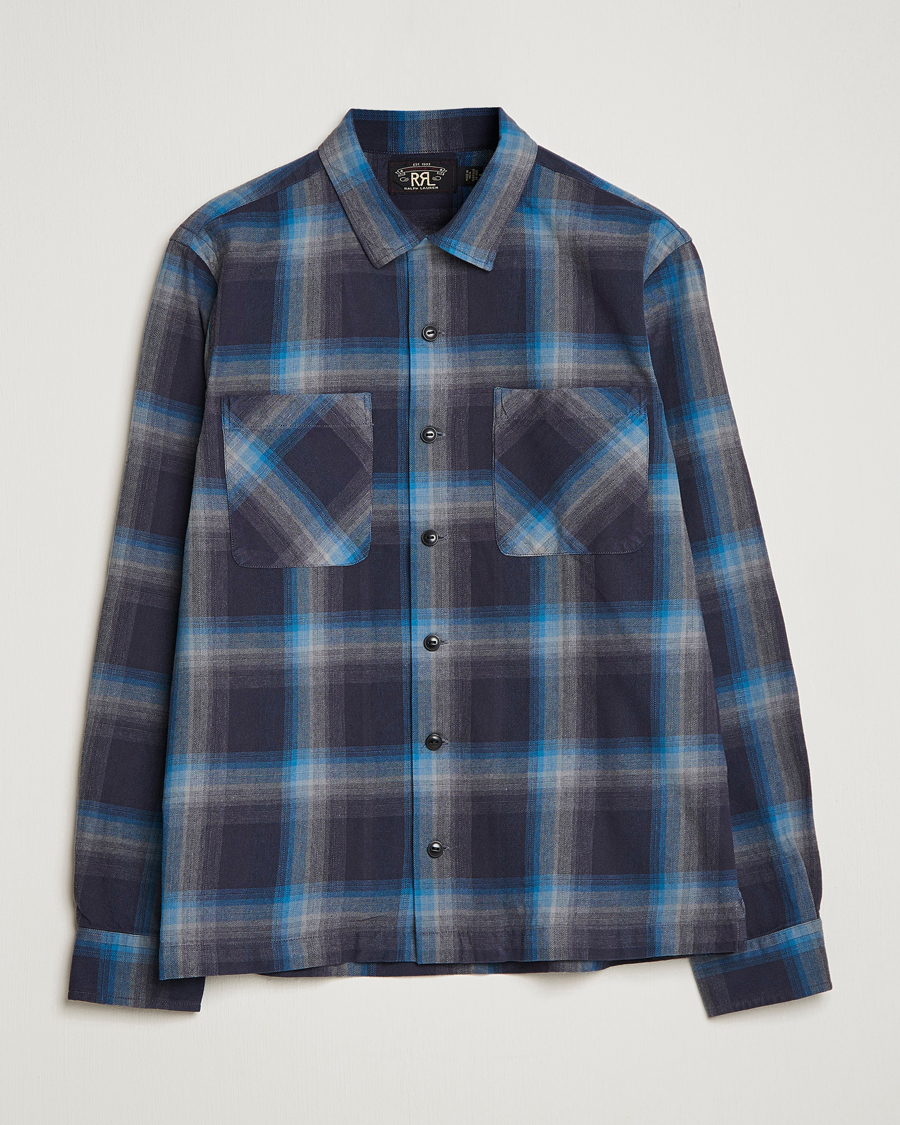 Herre | Skjorter | RRL | Towns Camp Overshirt Black/Blue