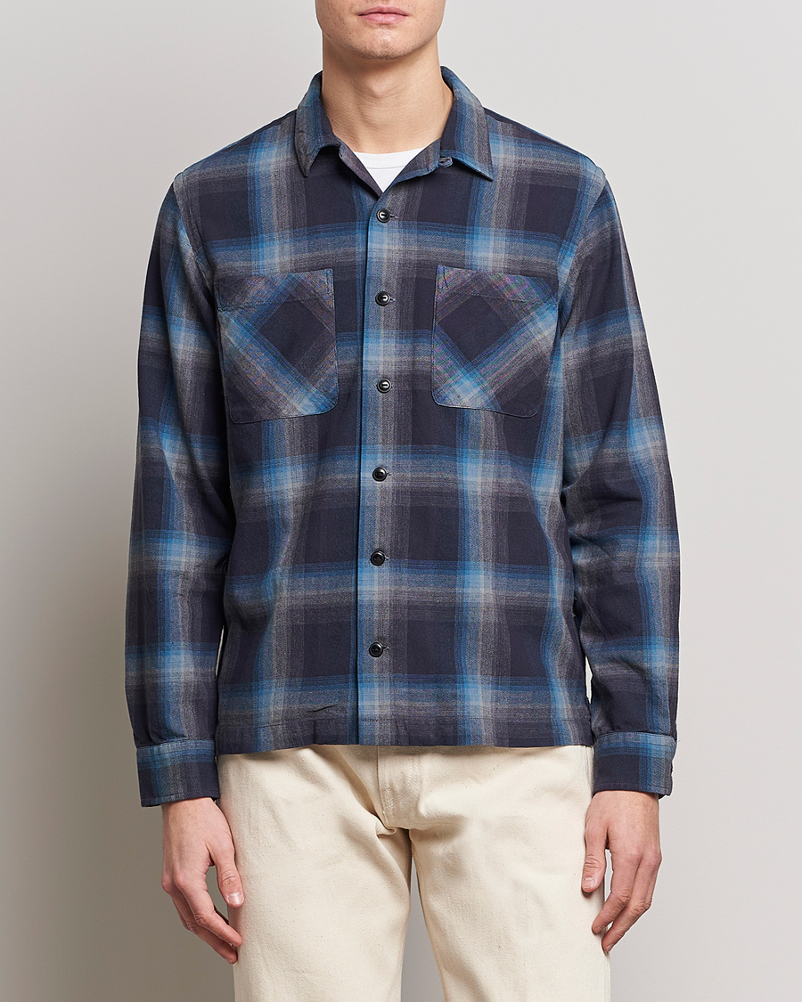 Herre | Skjorter | RRL | Towns Camp Overshirt Black/Blue