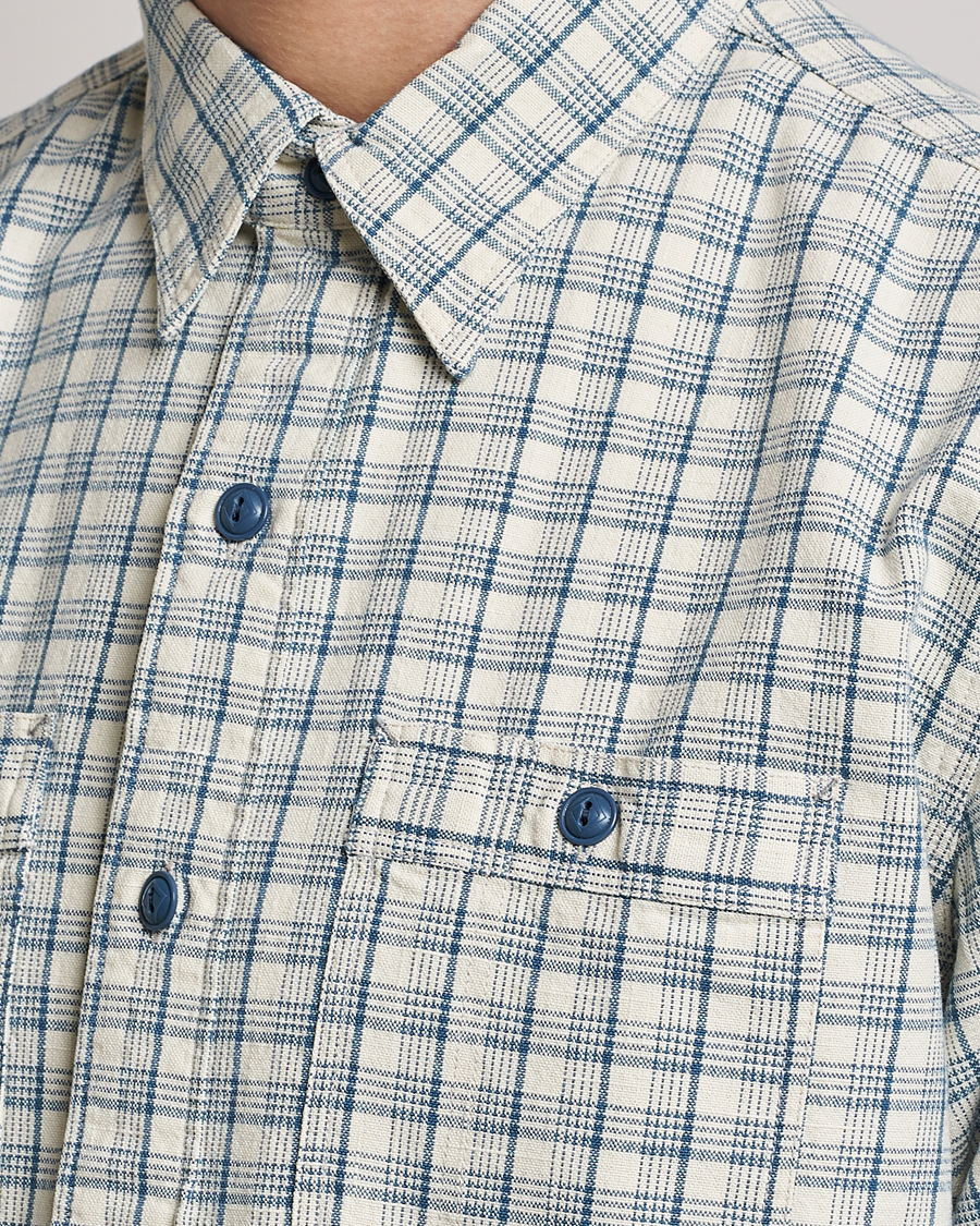 Herre | Skjorter | RRL | Alaska Overshirt Cream/Blue