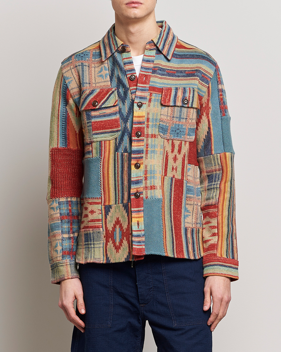 Herre | Skjorter | RRL | Limited Patchwork Workshirt Red Multi