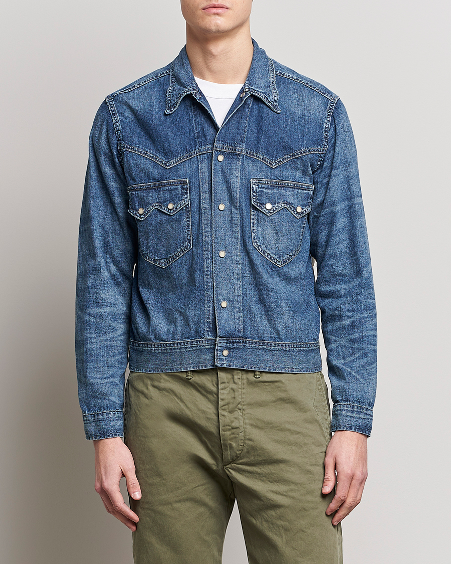 Herre | Jakker | RRL | Sawtooth Unlined Denim Jacket Hawson Wash