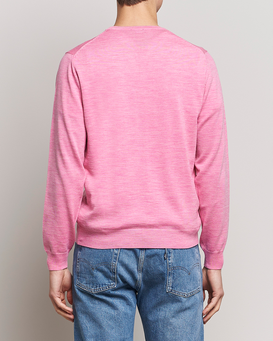 Herre | Trøjer | Stenströms | Merino Crew Neck Pink