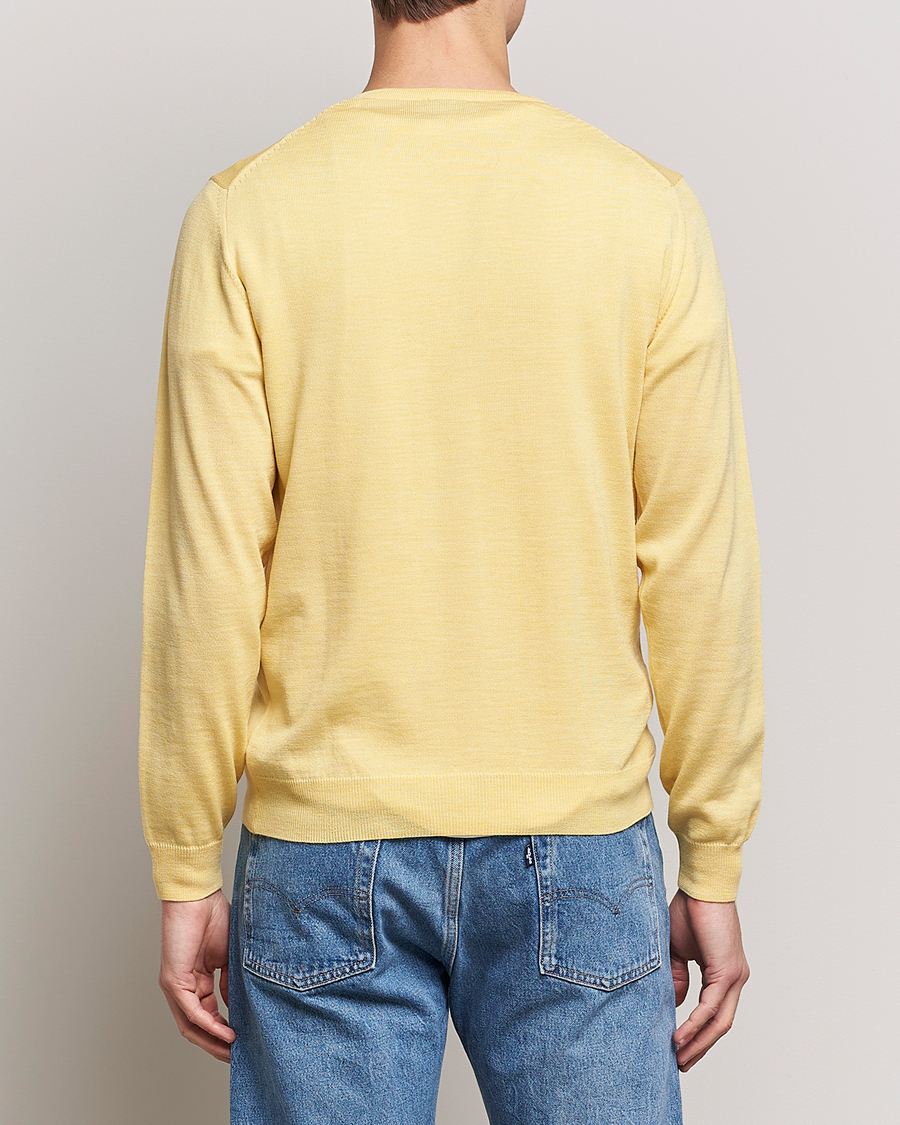 Herre | Trøjer | Stenströms | Merino Crew Neck Yellow