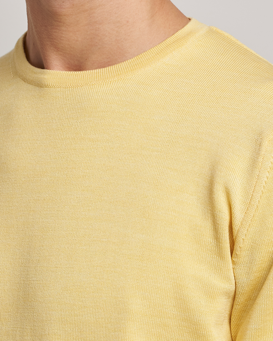 Herre | Trøjer | Stenströms | Merino Crew Neck Yellow