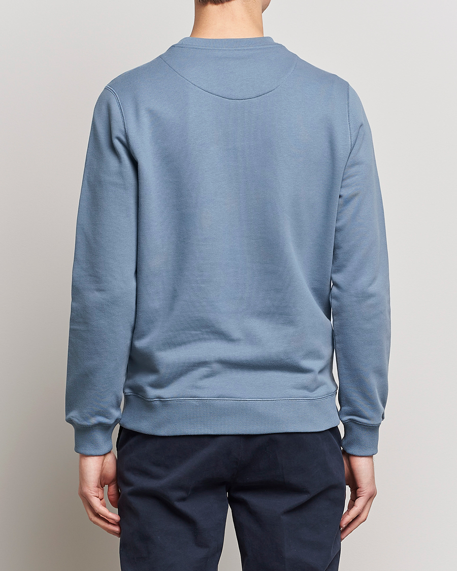 Herre | Trøjer | Stenströms | Cotton Collage Crew Neck Blue