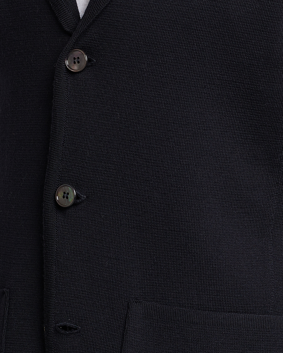 Herre | Blazere & jakker | Stenströms | Milano Knitted Merino Blazer Navy