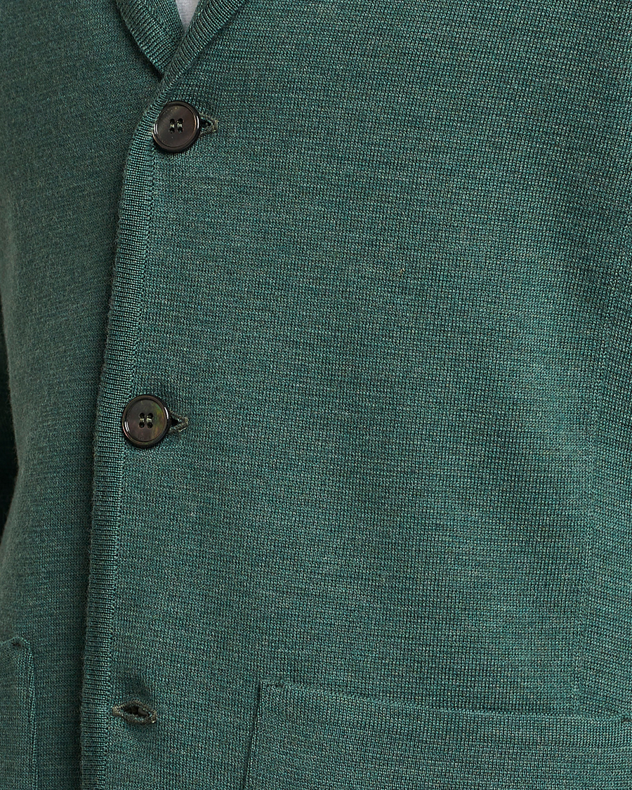 Herre | Blazere & jakker | Stenströms | Knitted Merino Blazer Green