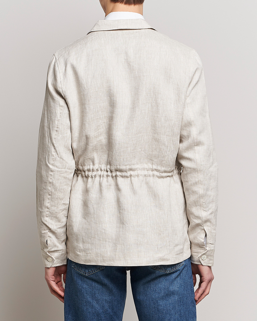 Herre | Jakker | Stenströms | Linen Field Jacket Beige
