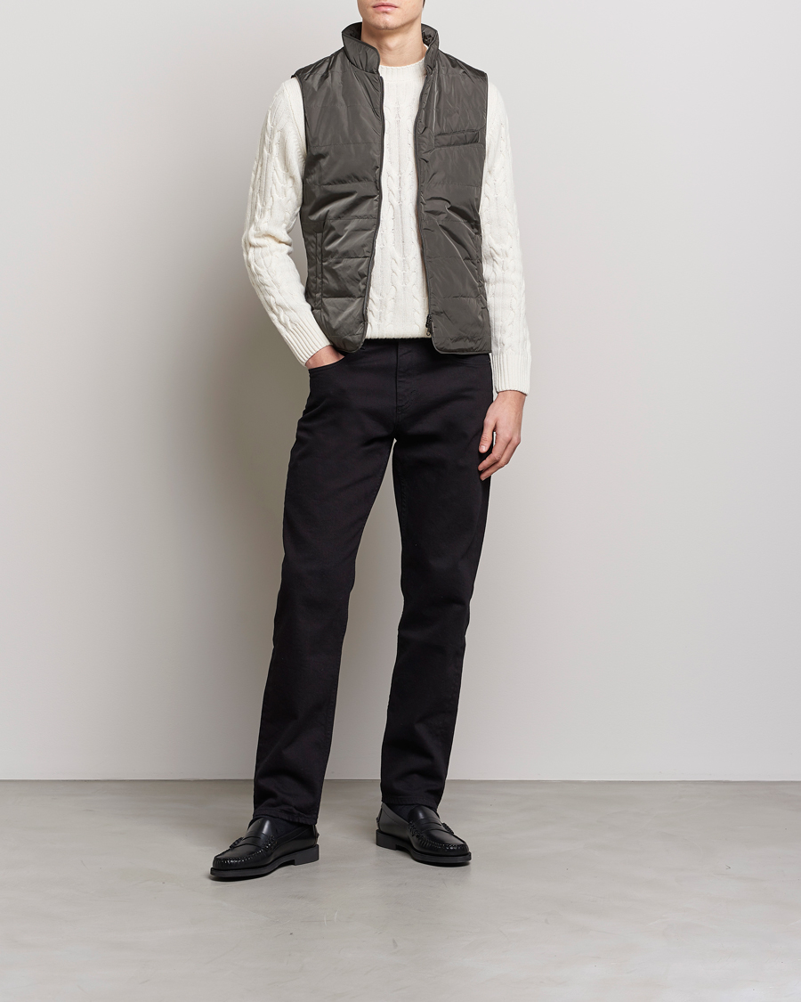 Herre | Veste | Stenströms | Padded Nylon Vest Dark Green
