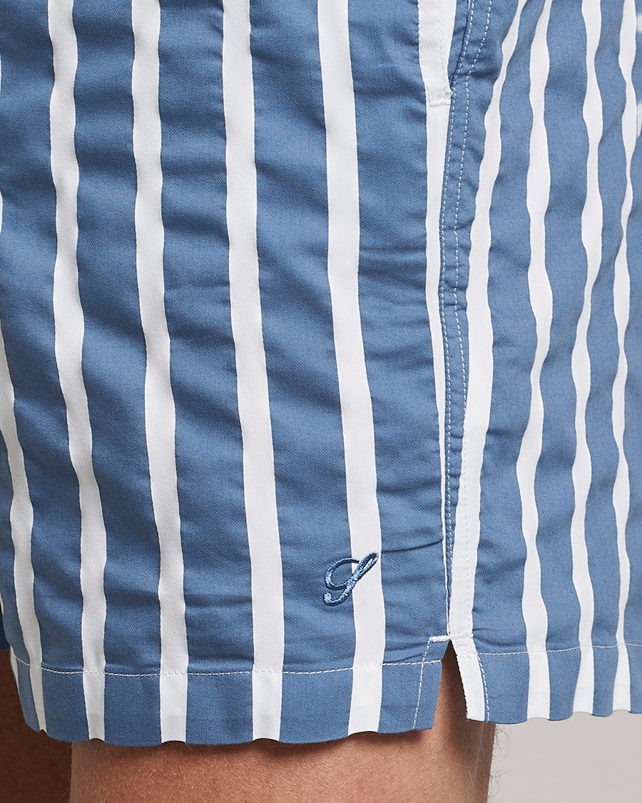 Herre | Badebukser | Stenströms | Riviera Bold Striped Swim Shorts Blue
