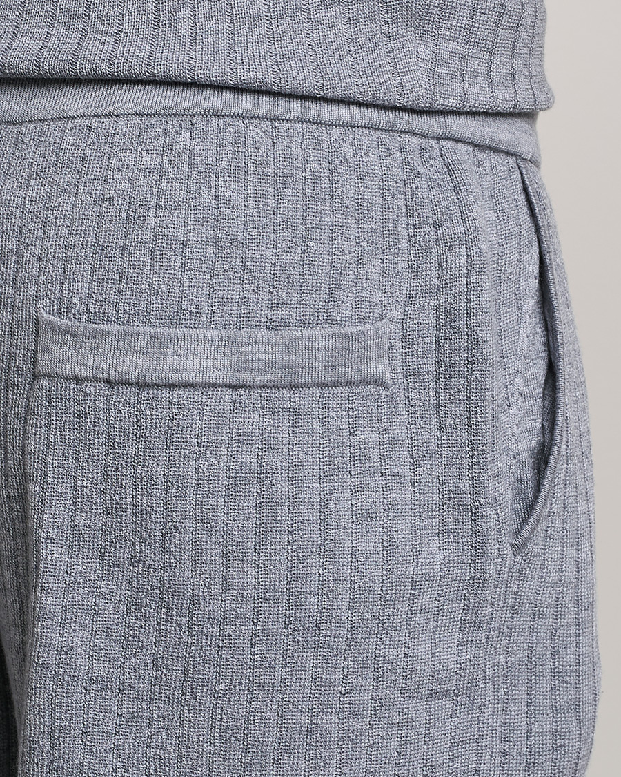 Herre | Shorts | Stenströms | Merino/Lyocell Ribbed Shorts Grey
