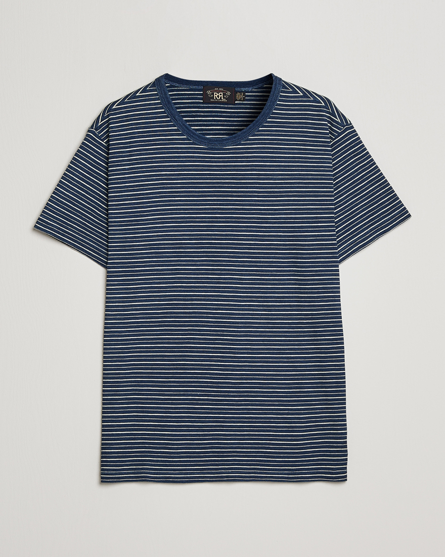 Herre | T-Shirts | RRL | Washed Tee Black Indigo