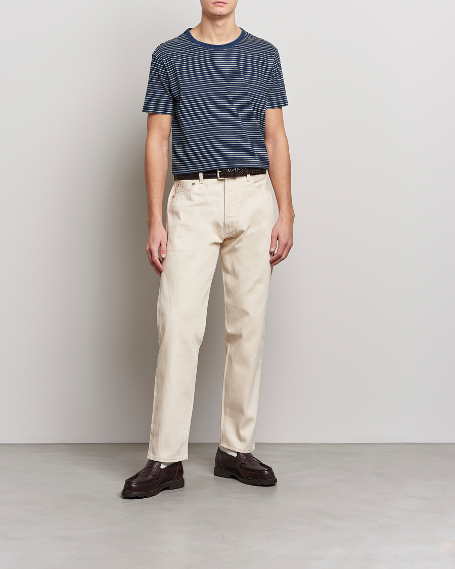Herre | T-Shirts | RRL | Washed Tee Black Indigo