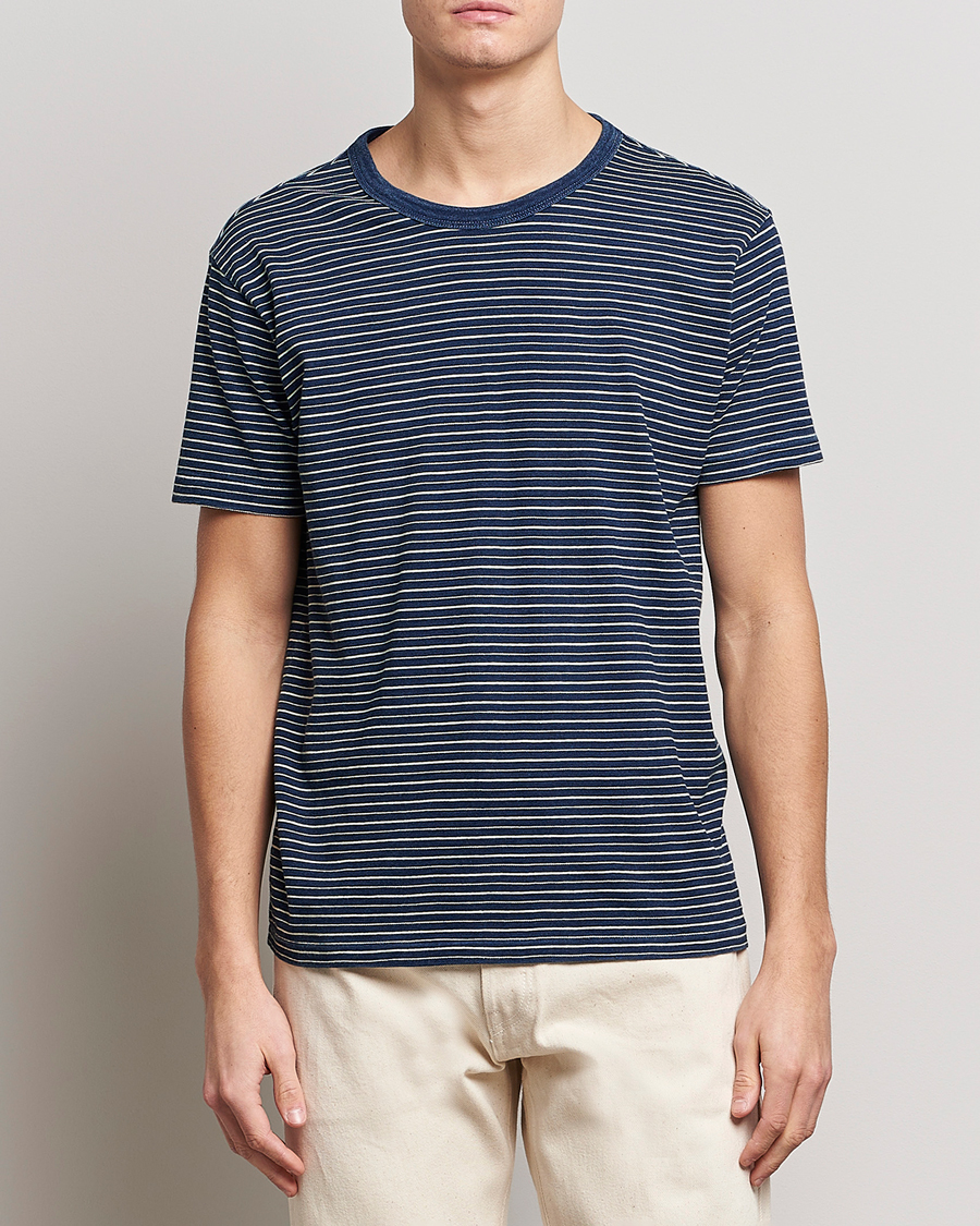 Herre | T-Shirts | RRL | Washed Tee Black Indigo