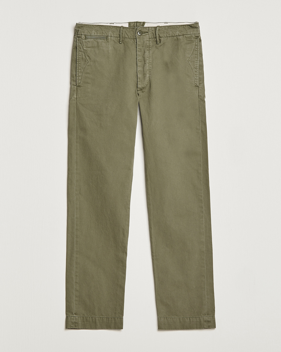 Herre | Bukser | RRL | Officers Flat Pants Olive