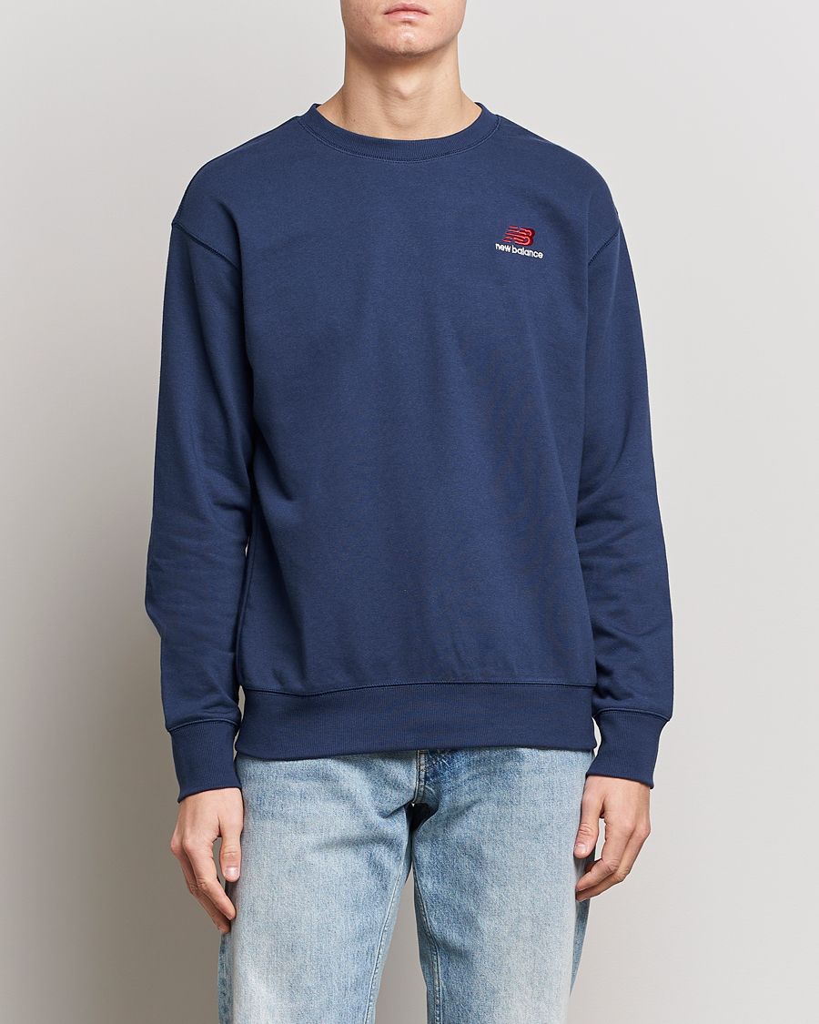 Herre | Trøjer | New Balance | French Terry Sweatshirt Natural Indigo