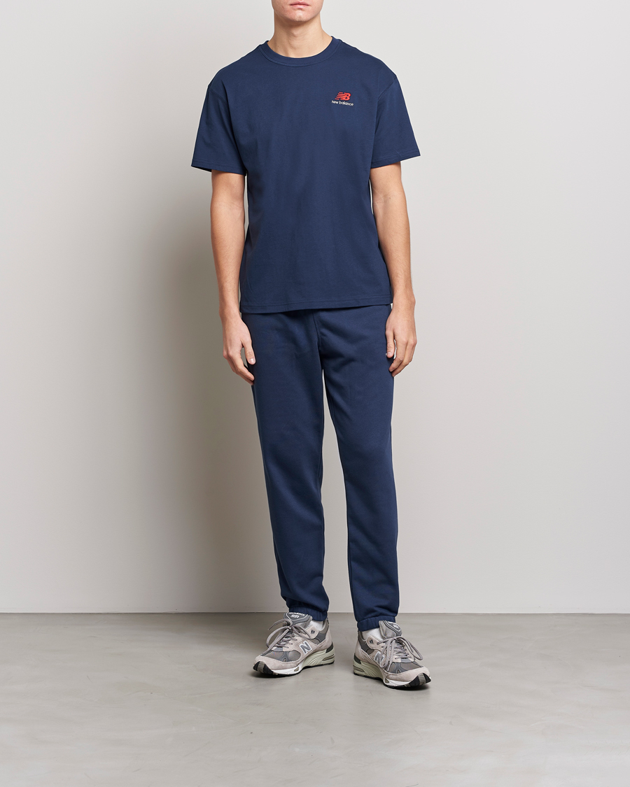 Herre | Bukser | New Balance | French Terry Sweatpants Natural Indigo