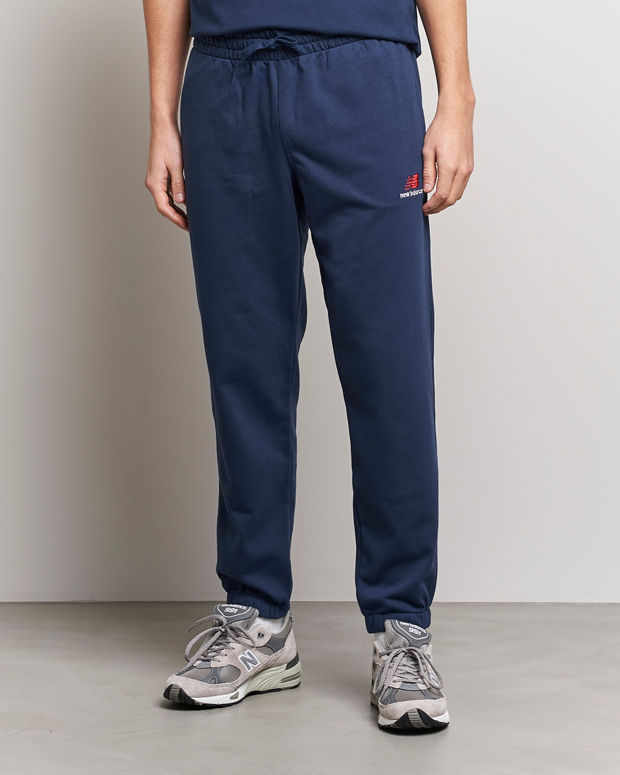 Herre | Bukser | New Balance | French Terry Sweatpants Natural Indigo