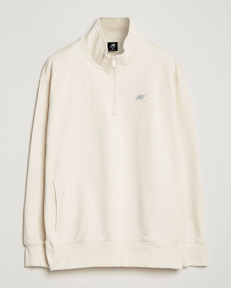 Herre | Trøjer | New Balance | Athletics 90s 1/4 Zip Sweater Greige