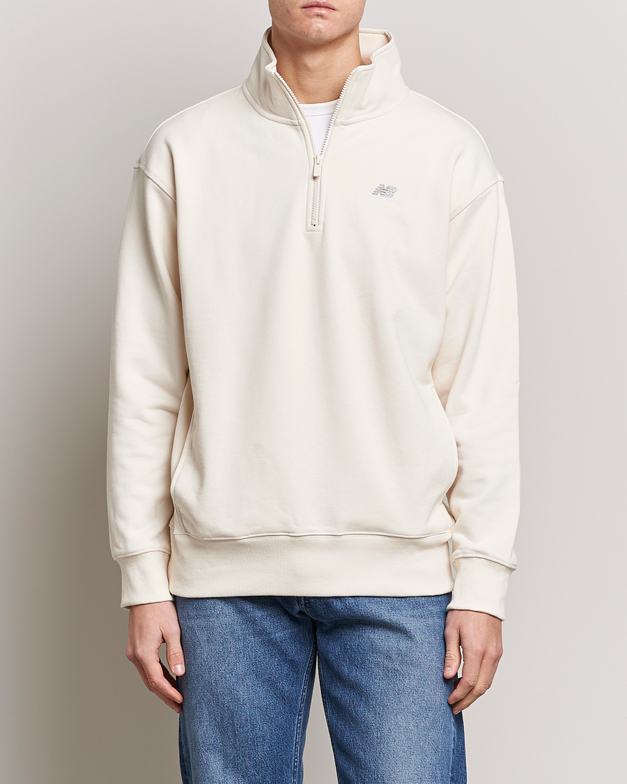 Herre | Half-zip | New Balance | Athletics 90s 1/4 Zip Sweater Greige