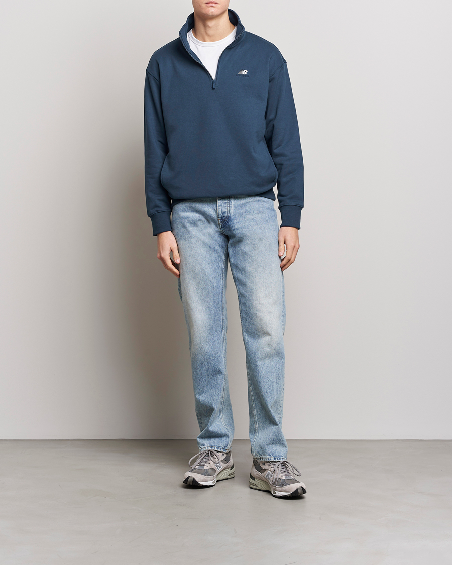Herre | Trøjer | New Balance | Athletics 90s 1/4 Zip Sweater Navy