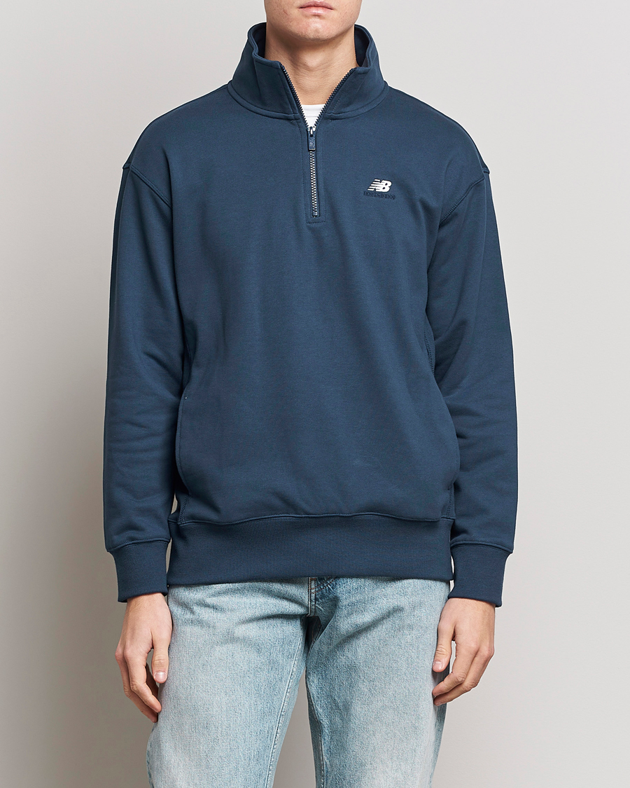 Herre | Trøjer | New Balance | Athletics 90s 1/4 Zip Sweater Navy