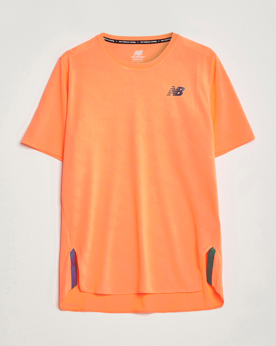 Herre | T-Shirts | New Balance Running | Q Speed Jacquard T-Shirt Neon Dragonfly