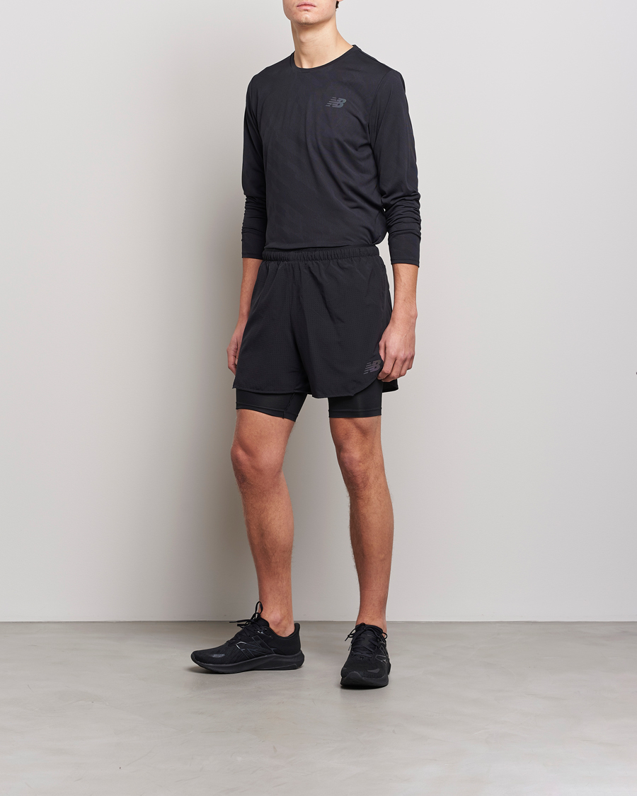 Herre | Shorts | New Balance Running | Q Speed 2 in 1 Shorts Black