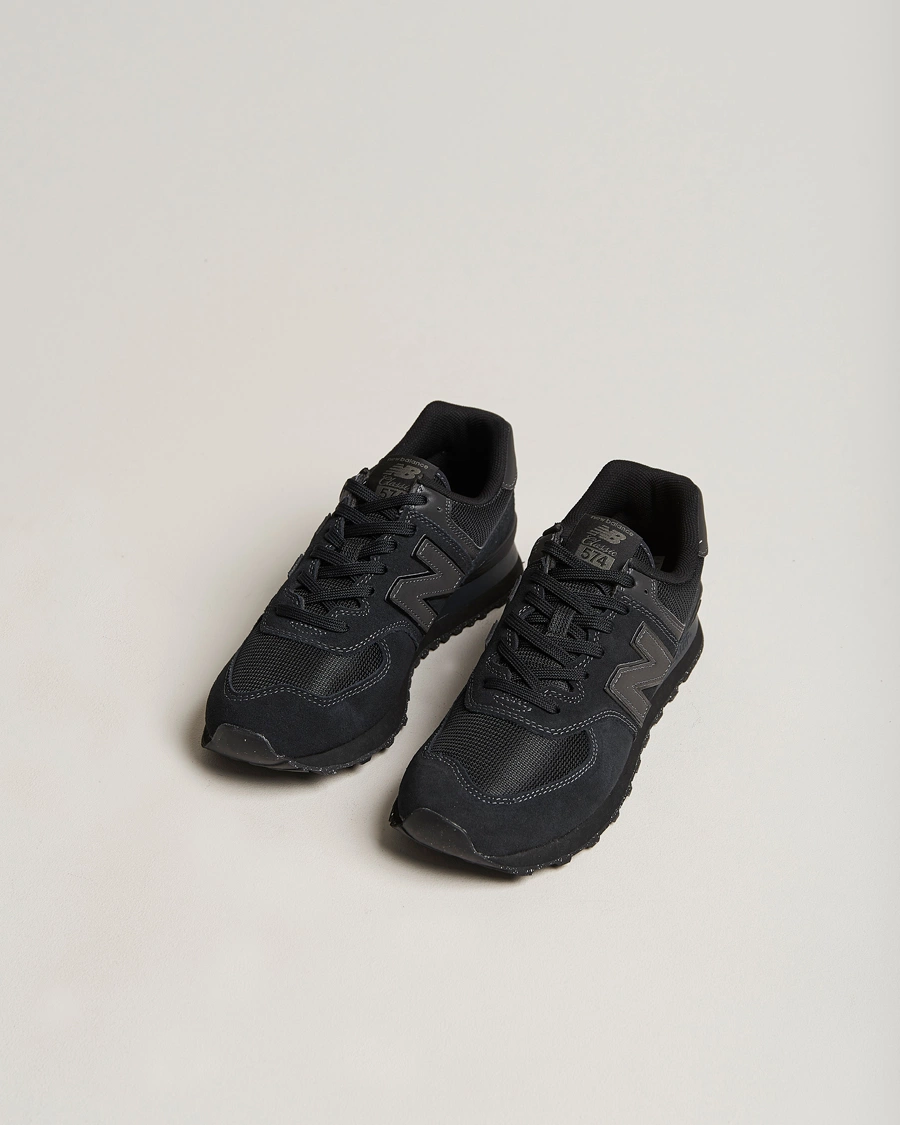 Herre | Sko i ruskind | New Balance | 574 Sneakers Full Black