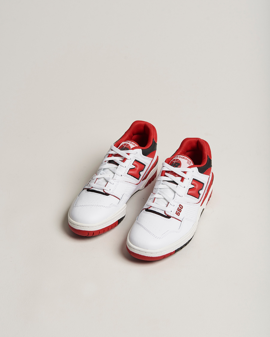 Herre | Sko | New Balance | 550 Sneakers White/Red