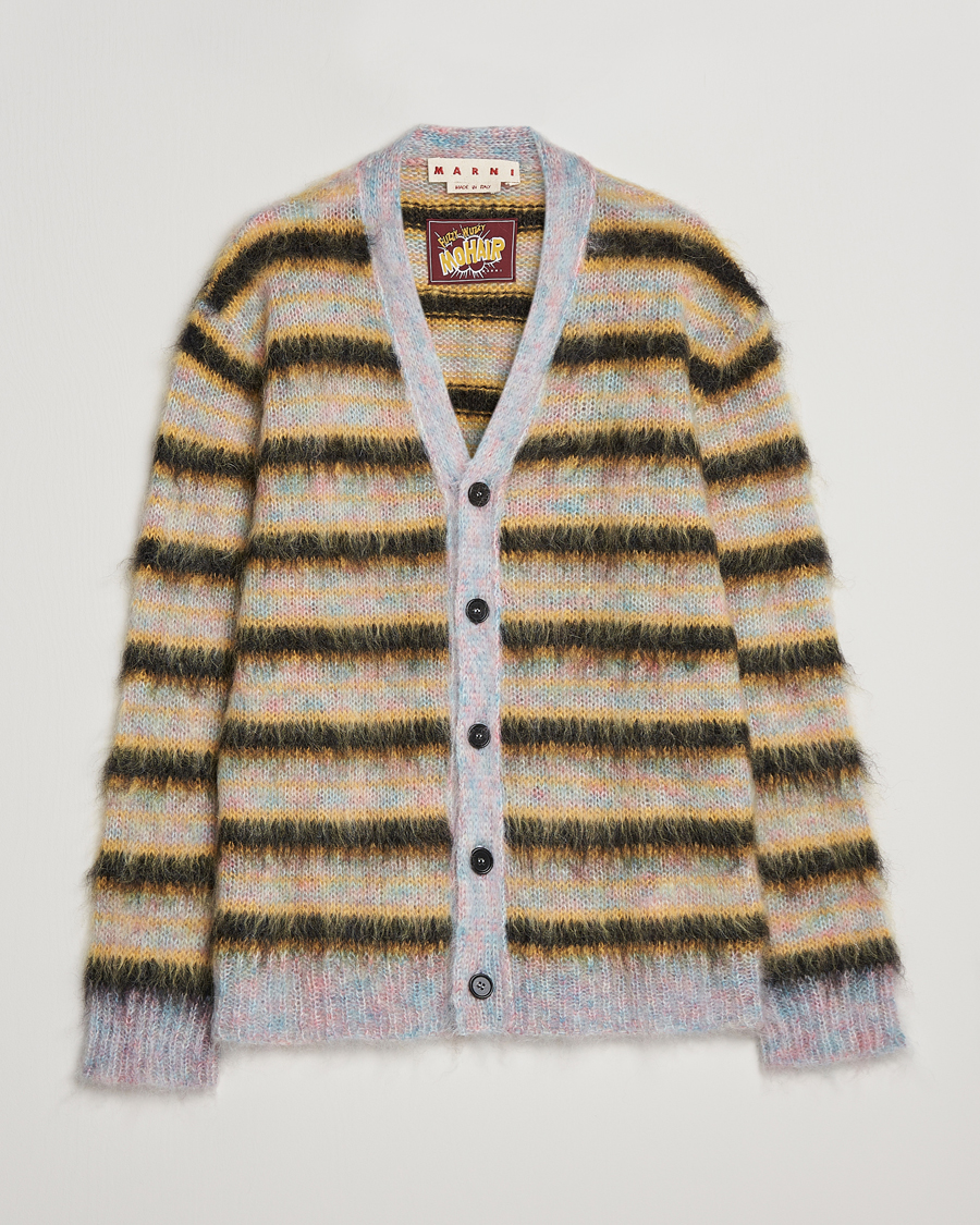 Herre | Trøjer | Marni | Striped Mohair Cardigan Multicolor