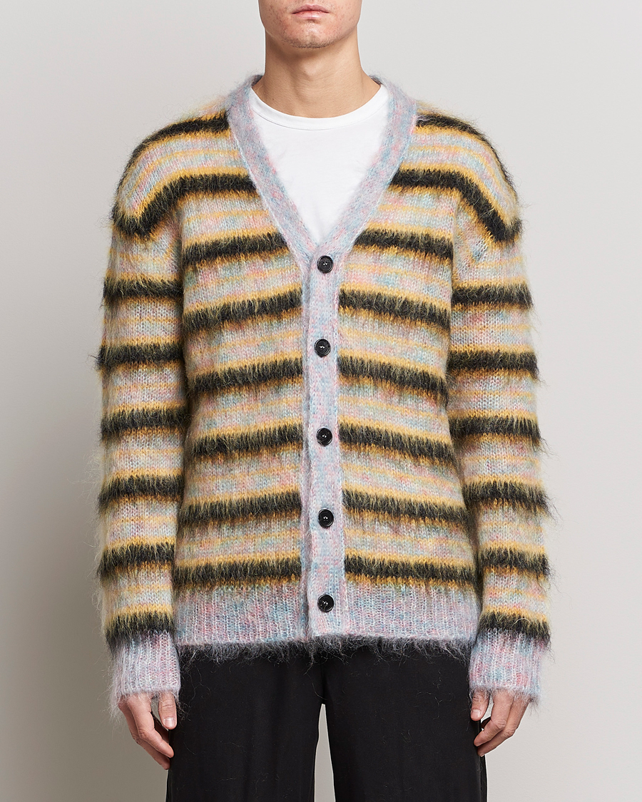 Herre | Trøjer | Marni | Striped Mohair Cardigan Multicolor