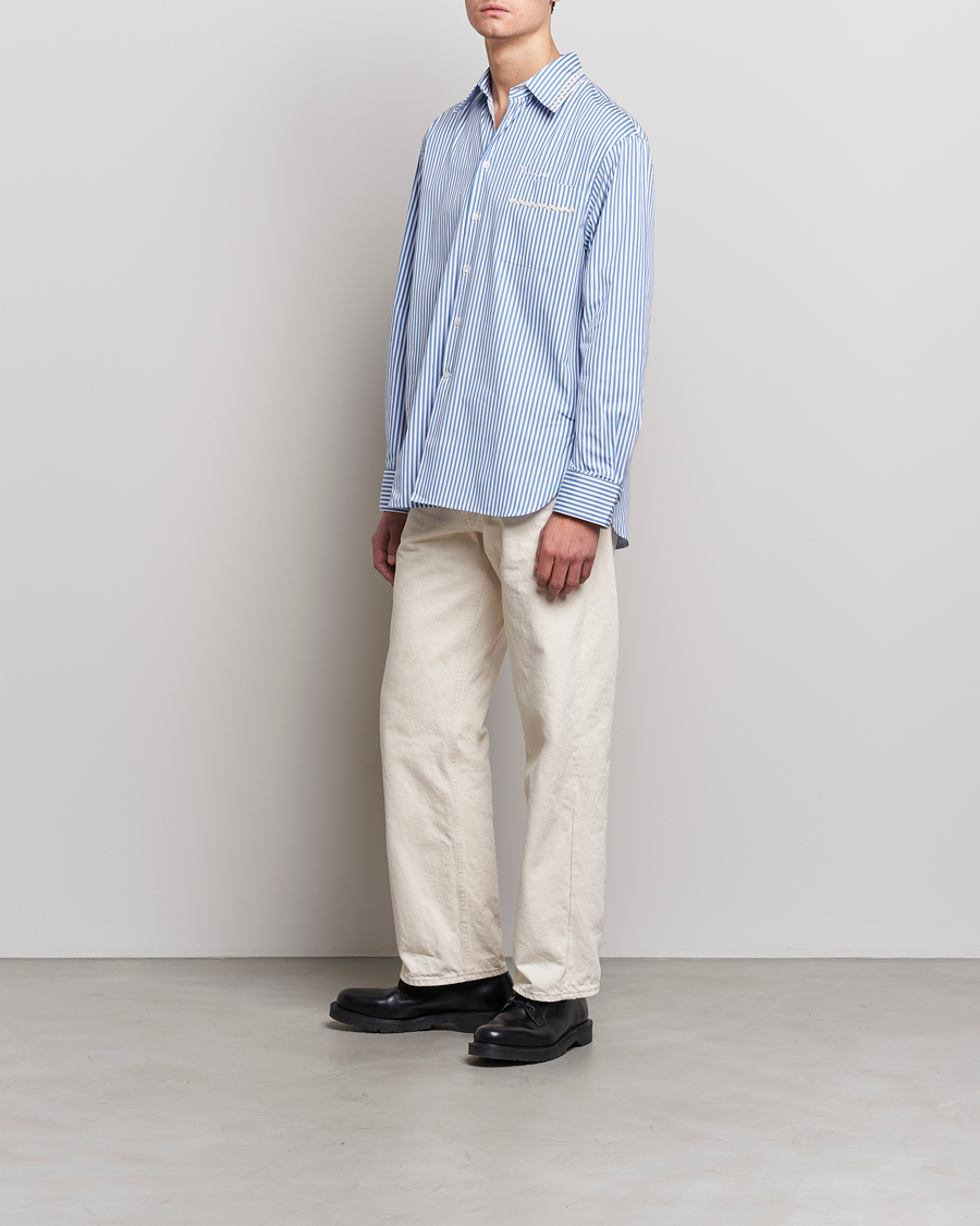 Herre | Skjorter | Marni | Striped Pocket Shirt Iris Blue